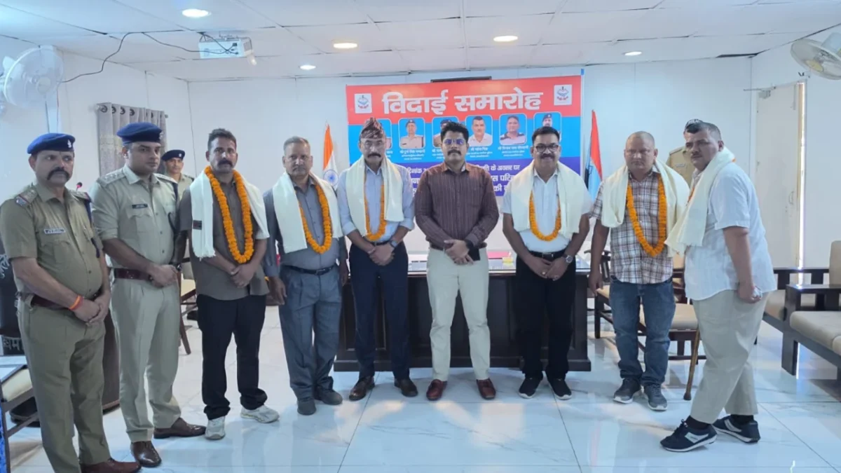 एसएसपी अजय गणपति ने छह सेवानिवृत्त पुलिस अधिकारी-कर्मचारियों को किया सम्मानित, समर्पित सेवाओं को सराहा
